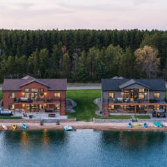 Sleeps 40!  2 Homes• Hot Tubs • Pickleball • Lake Front • Private Beach