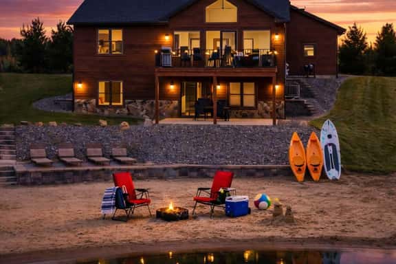 Beach Lake Oasis - Fall Escape | Private Beach + Fire Pit - Image 1